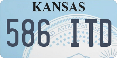 KS license plate 586ITD