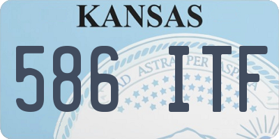 KS license plate 586ITF
