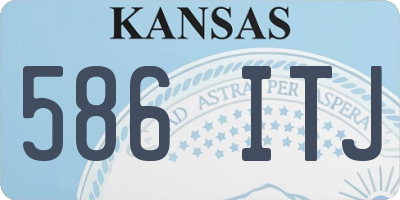 KS license plate 586ITJ