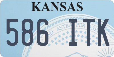 KS license plate 586ITK
