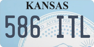 KS license plate 586ITL