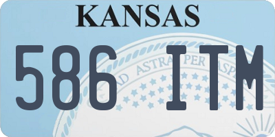KS license plate 586ITM