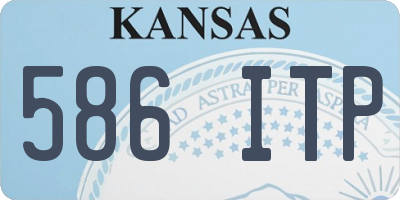 KS license plate 586ITP