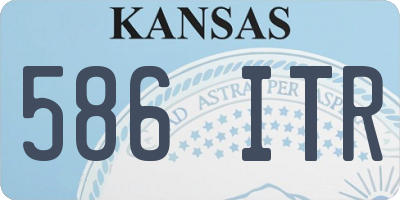 KS license plate 586ITR