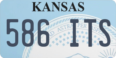 KS license plate 586ITS