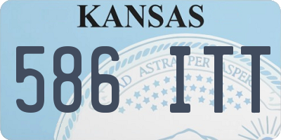KS license plate 586ITT