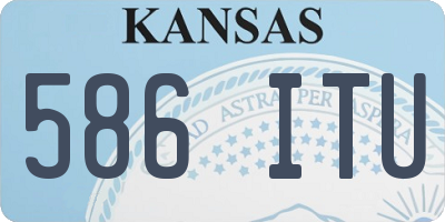 KS license plate 586ITU