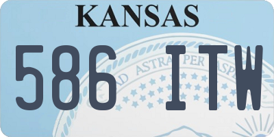 KS license plate 586ITW