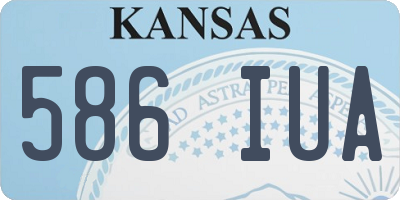 KS license plate 586IUA
