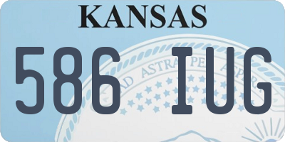 KS license plate 586IUG