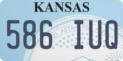KS license plate 586IUQ