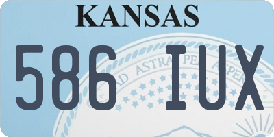 KS license plate 586IUX