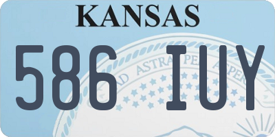 KS license plate 586IUY
