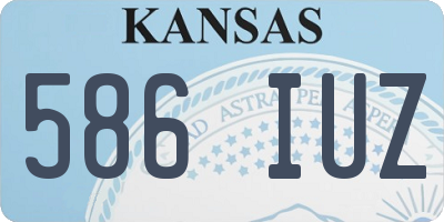 KS license plate 586IUZ