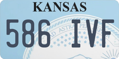 KS license plate 586IVF