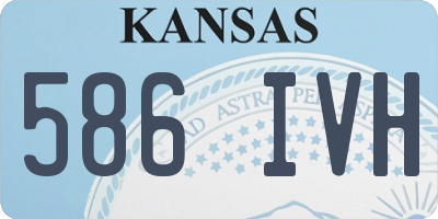 KS license plate 586IVH