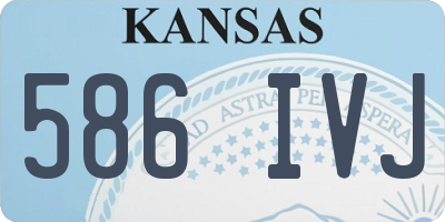 KS license plate 586IVJ