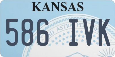 KS license plate 586IVK