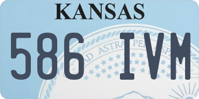 KS license plate 586IVM