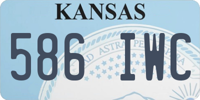 KS license plate 586IWC