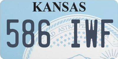 KS license plate 586IWF