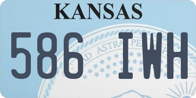 KS license plate 586IWH