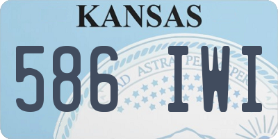 KS license plate 586IWI