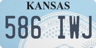 KS license plate 586IWJ