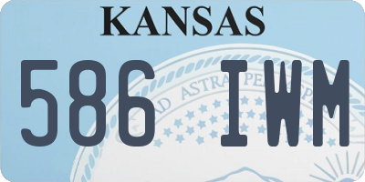 KS license plate 586IWM