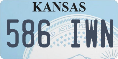 KS license plate 586IWN
