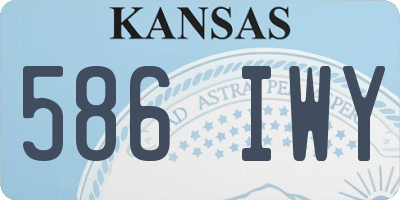 KS license plate 586IWY