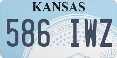 KS license plate 586IWZ