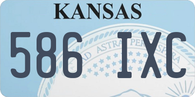 KS license plate 586IXC