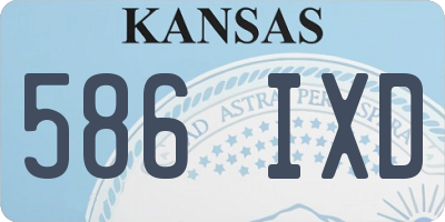 KS license plate 586IXD