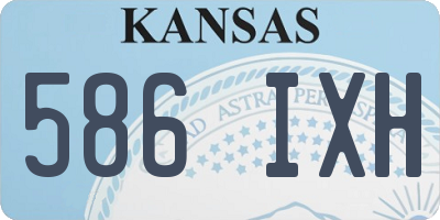 KS license plate 586IXH
