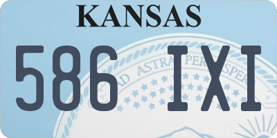 KS license plate 586IXI