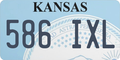KS license plate 586IXL