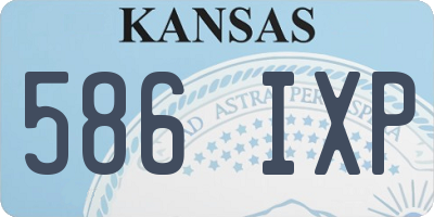 KS license plate 586IXP