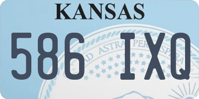 KS license plate 586IXQ