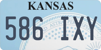 KS license plate 586IXY
