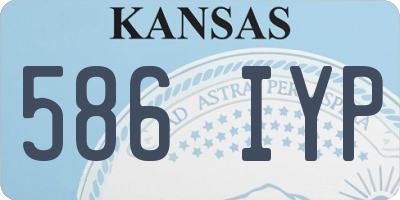 KS license plate 586IYP