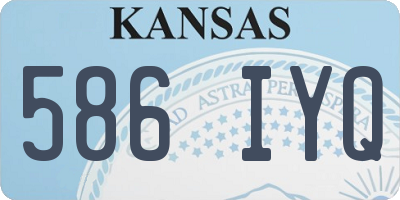 KS license plate 586IYQ