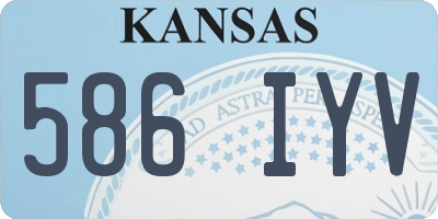 KS license plate 586IYV