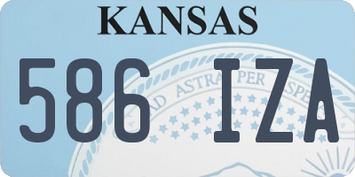 KS license plate 586IZA