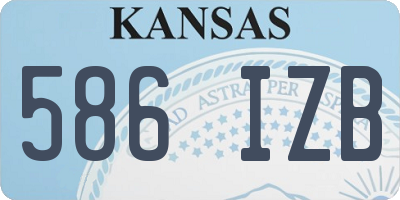 KS license plate 586IZB