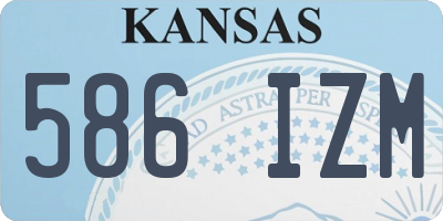 KS license plate 586IZM