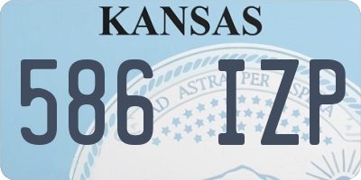 KS license plate 586IZP