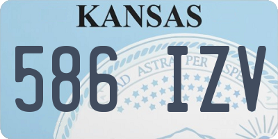 KS license plate 586IZV