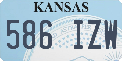 KS license plate 586IZW