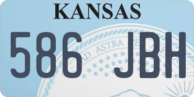 KS license plate 586JBH
